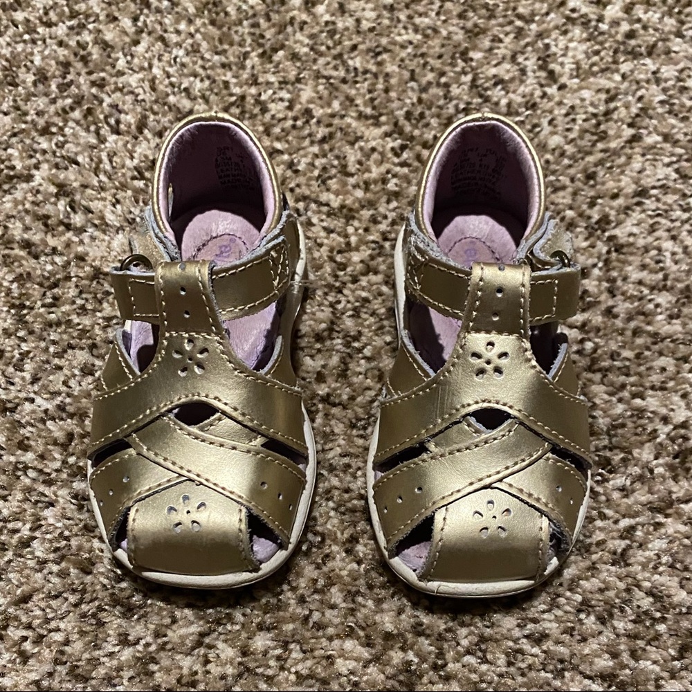 Stride Rite Gold Sandals